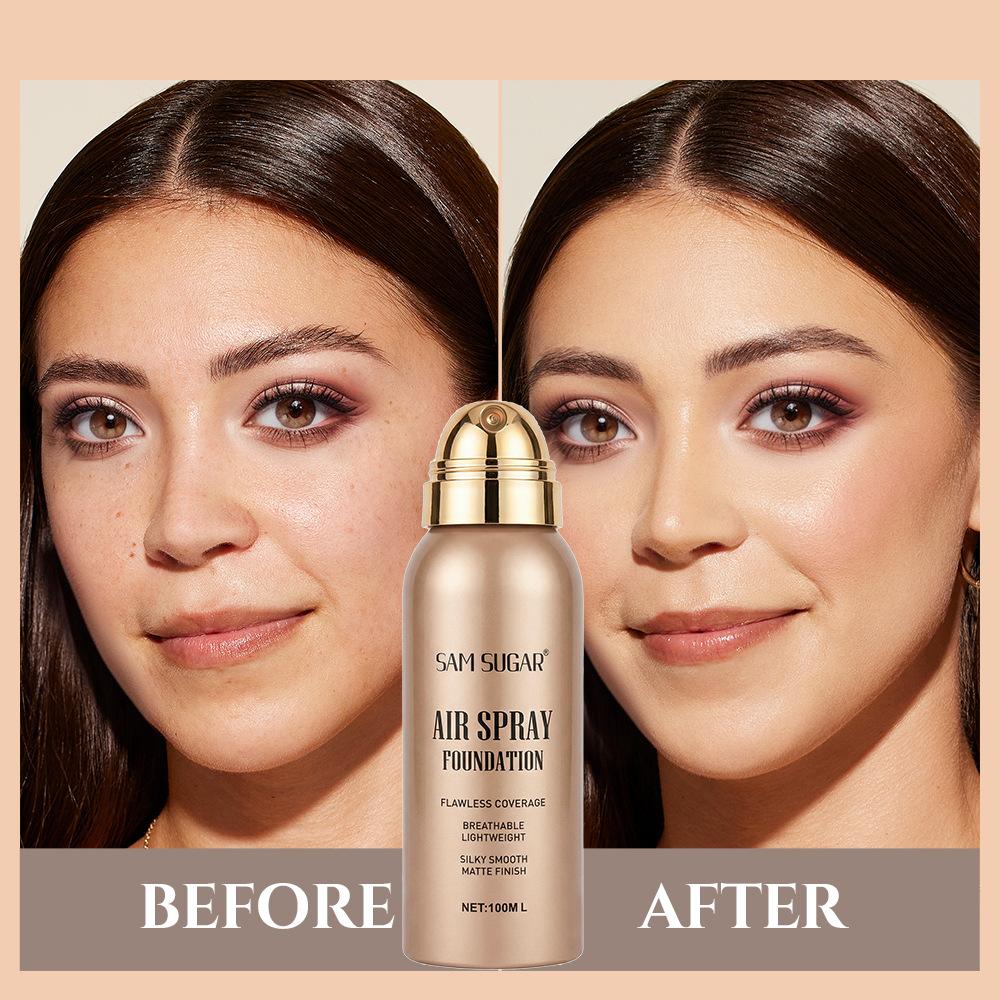Spray Foundation – Waterproof, Skin-friendly, Long-lasting, Natural, Lightweight, Matte Finish – 30ml Less