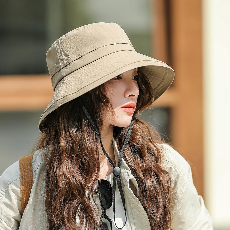 Quick-drying Waterproof Mountaineering Hat Women's Summer Face Small Anti-ultraviolet Bucket Hat Camping Travel Sunscreen Hat Men's Fishing Hat