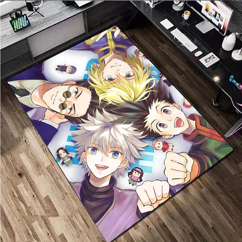 Hunter X Hunter: Bonds Unite Home Carpet Office Decorative Carpet For Living Room Bedroom Door Mat Floor Rug Computer Chair Area Rug