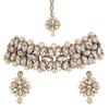 Latest Choker Design Antique Kundan Traditional Necklace Jewellery Set for Women