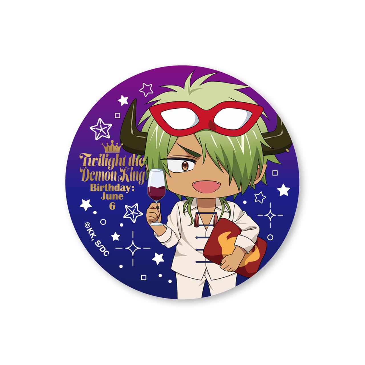 Happy Birthday in the Demon Castle 202306 Petit Demon Lord Tasogare Can Badge (56mm)