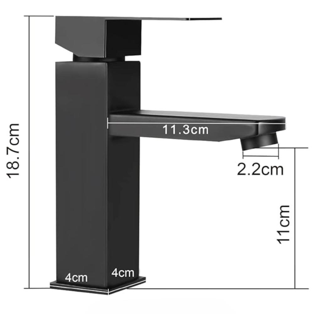 Faucet Bathroom Sink Faucet Sink - Faucet Black Hot and Cold Water Faucet Bathroom Mixed Battery High Pressure Sink Faucet Single Lever Mixer Bathroom