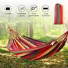 1Set Outdoor Canvas Camping Hammock Anti Rollover Portable Thicken Fabric Single/Double Hammock With Carry Bag For Patio
