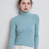High-Neck Slim-Fit Women's Knit Pullover - Autumn/Winter 2024 Base Layer Sweater