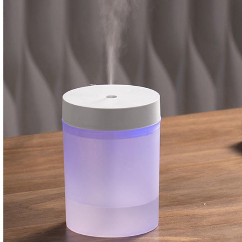 Umidificator USB cu Lumină de Noapte Colorată și Mini Purificator de Aer - Silențios, Compact pentru Utilizare în Dormitor