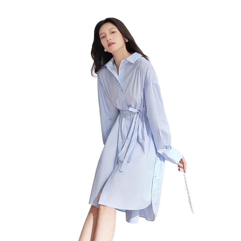 

Women s Summer Mid-length Shirtdress M