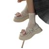 Parte inferior de muffin jk japonês irmã doce laço sapatos de couro pequenos feminino 2025 verão novo fofo plataforma cabeça grande sapatos Mary
