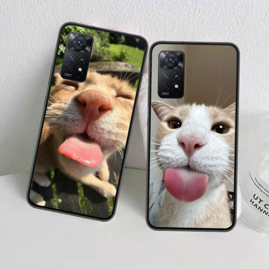 Haustier Katze Lustige Memes Handyhülle Für Redmi 13C 14C Note 13 14 Pro 5G Plus 12 12C 10 10A 10C 9 9A 9C 9T 8 8A K70 Pro Xiaomi Hülle S