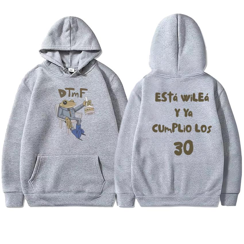 

Hot Singer Bad Bunny DTMF 2025 New Album Double Sided print Hoodies Men womenharajuku fashion pullovers Unisex Fleece Sweatshirt L