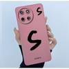 For Realme 11 4G Case Cover Lucky Initial Letter Shockproof Silicone Soft Matte Phone Bumper for Oppo Realme11 4G RMX3636 Casing