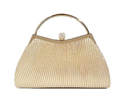JIANGWEI Women's Handbag, Shoulder Bag, Party Bag, Clutch Bag, Wedding Bag, Popular, Clasp Closure, 2-Way, Satin Evening Bag, Sparkling, Shoulder Bag