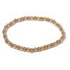 Yhpup 3/4/5/6 MM Stainless Steel Beads Daily Handmade Elastic Bracelet Bangle Waterproof Wrist Wholesale Gold Color Jewelry Men