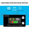 Power Display Meter Battery Capacity Indicator DC Battery Voltmeter Battery Tester Voltmeter Gauge