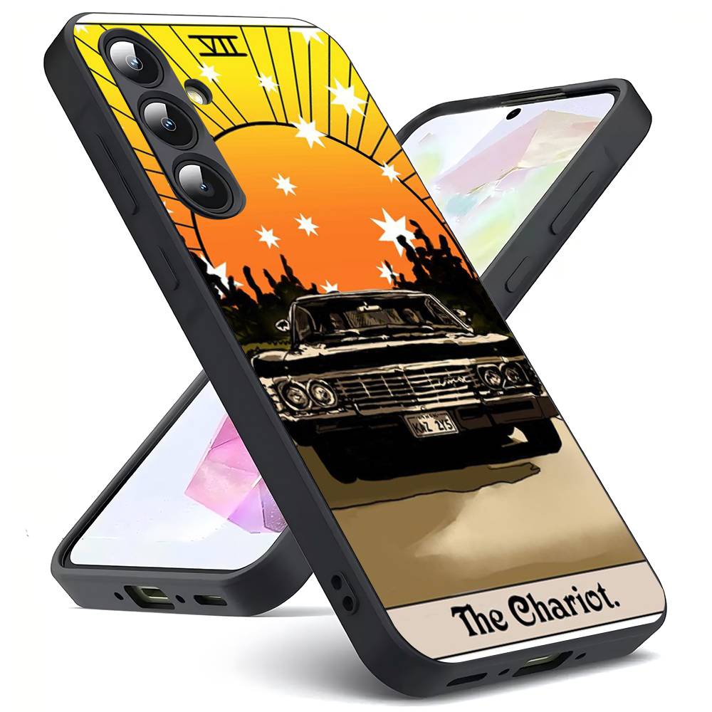 A Very Supernatural Christma Luxury Black Phone Case For Samsung Galaxy S23 S24 S25 Ultra S22 Plus S21