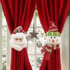 Christmas Tree Ornament Christmas Decoration Santa Claus Curtain Strap  Home Decor