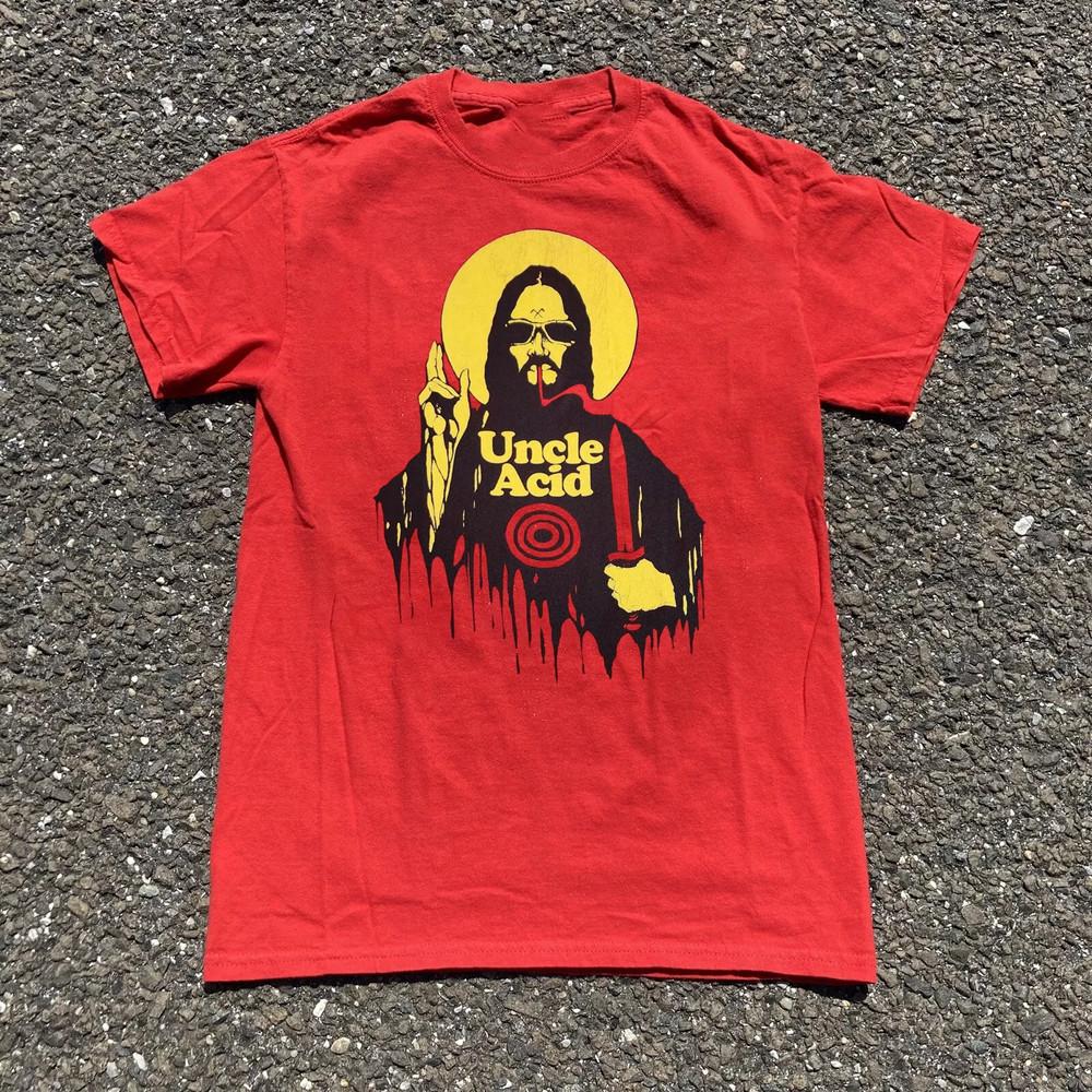 

Uncle Acid & The Deadbeats Band God Graphic Full Size S-5XL Unisex T-Shirt XXXL