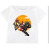 Funny Dirt Bike Motorcycle Print T-shirt Boys Cool White T Shirts Kids Harajuku Summer Short Sleeve Tshirt Tops