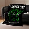 Green Day Band Poster für alle Jahreszeiten Decke Mittagspause Überwurf Geschenk