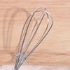 Useful Mini Egg Whisk Wooden Handle Manual Egg Beater Stainless Steel Egg Beater  Cooking