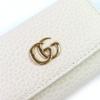 Excellent GUCCI Key holder  Double G 6-Key Hook Light beige leather Women 456118 Used
