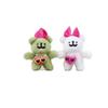 Cute Plush Puppy Keychain With Sunglasses Cartoon Dog Doll Bag Charm Pendant Toy
