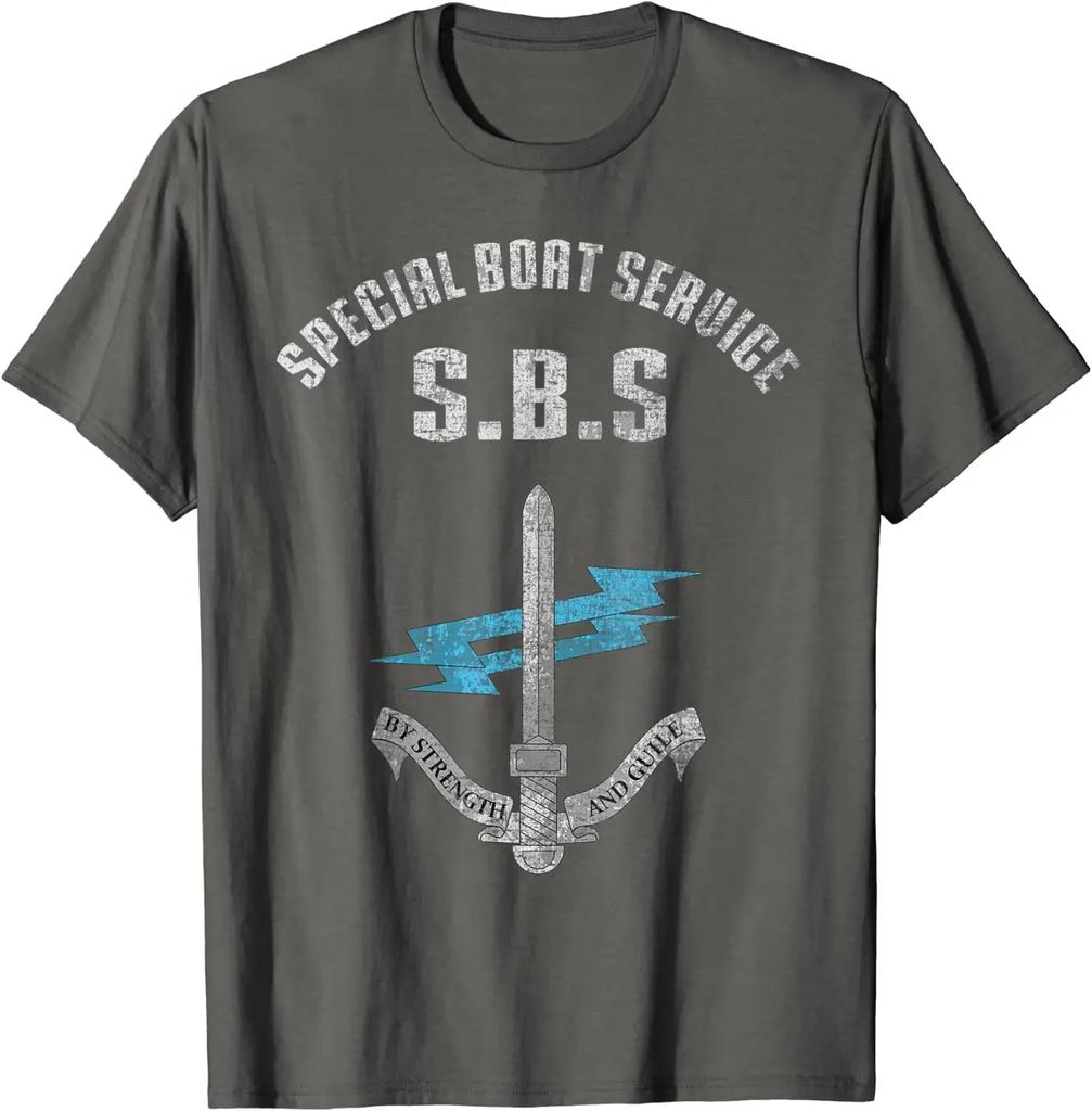 UK Special Force British Boat Service Army Unisex TShirt Short Sleeve Casual Cotton Boys TShirts
