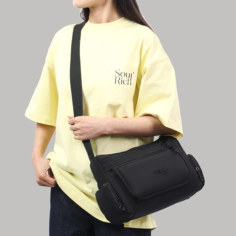 Women's Multi-compartment Crossbody Bag Large Capacity Shoulder Bag Nylon Mother Bag