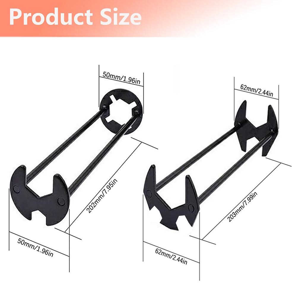 1PCS Multifunctional  for Kitchen Bathroom Basin Wrench Universal Under Sink Plumbers Tool Sink Wrench Faucet Tool