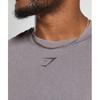 Gymshark Koszulka Heritage Washed Fog Purple A4a9h pbvT