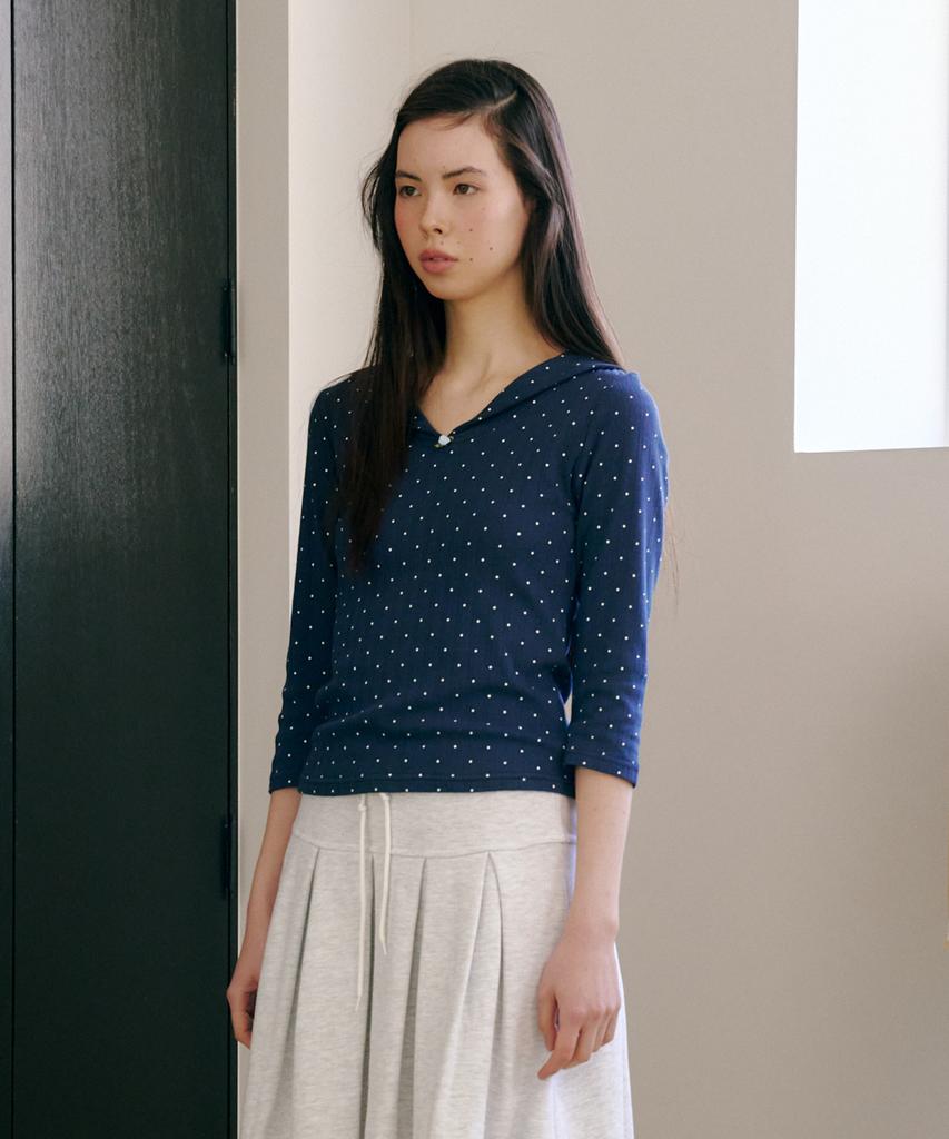FUNFROMFUN Eyelet Sailor Tee, Navy