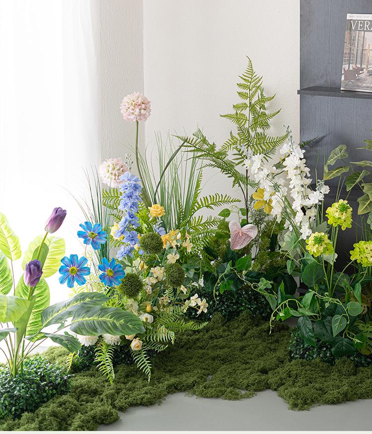 Greenery and Floral Art Installation for Open Spaces and Window Displays