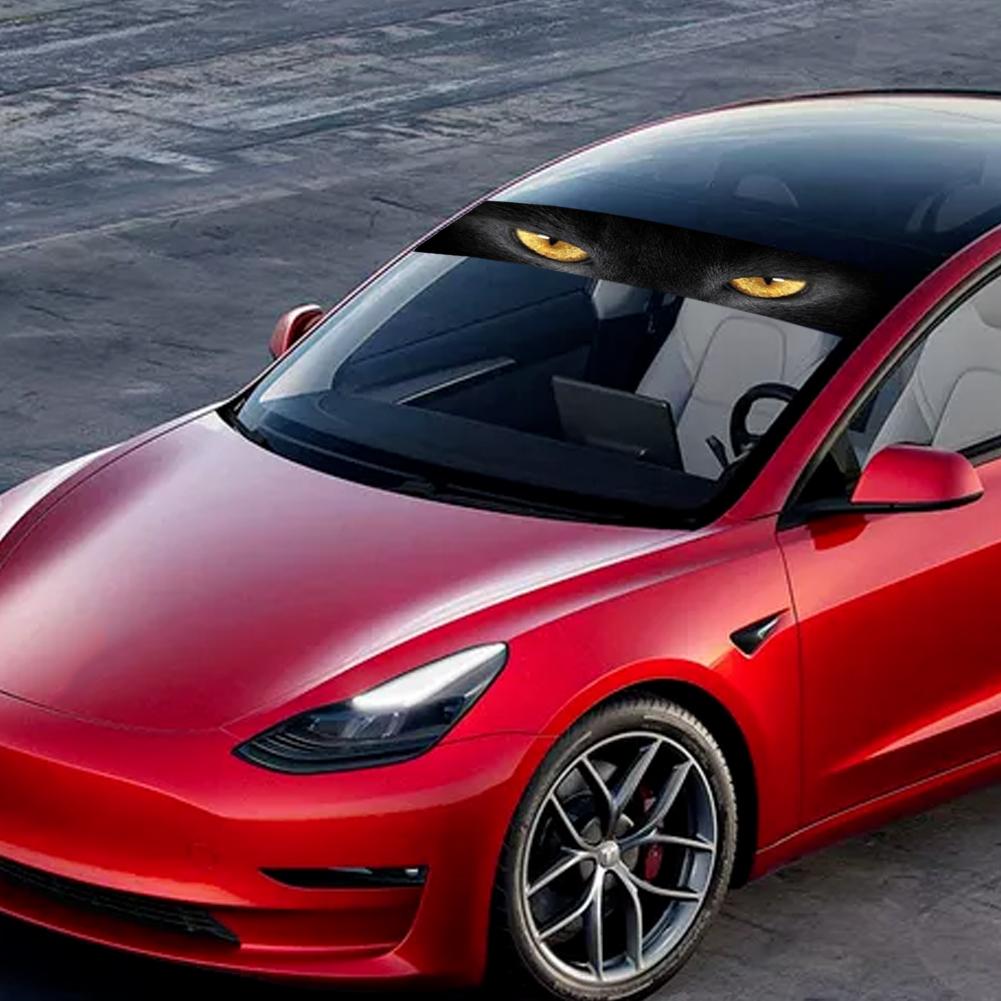 Car Front Windshield 3D Stickers Front and Rear Gear Decorative Sunshade Decals Stickers Car Decorative