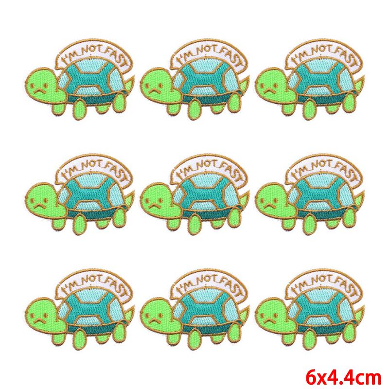 10 Pcs/lot Embroidery Patch Iron On Patches For Clothing Patches On Clothes Jackets Decor Applique Sew Supplies