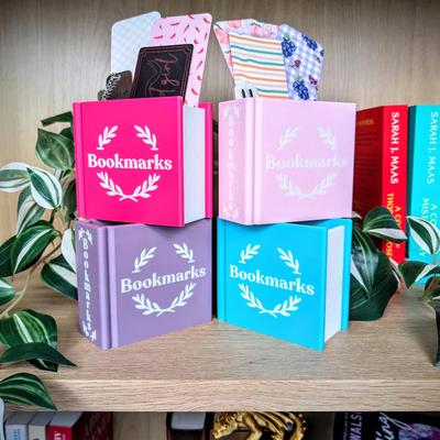 1 portalibros impreso en 3D, decoración creativa para estantería, adorno para portalápices de escritorio, regalo navideño.