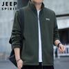 JEEP SPIRIT Men's Casual Fleece Cardigan Jacket