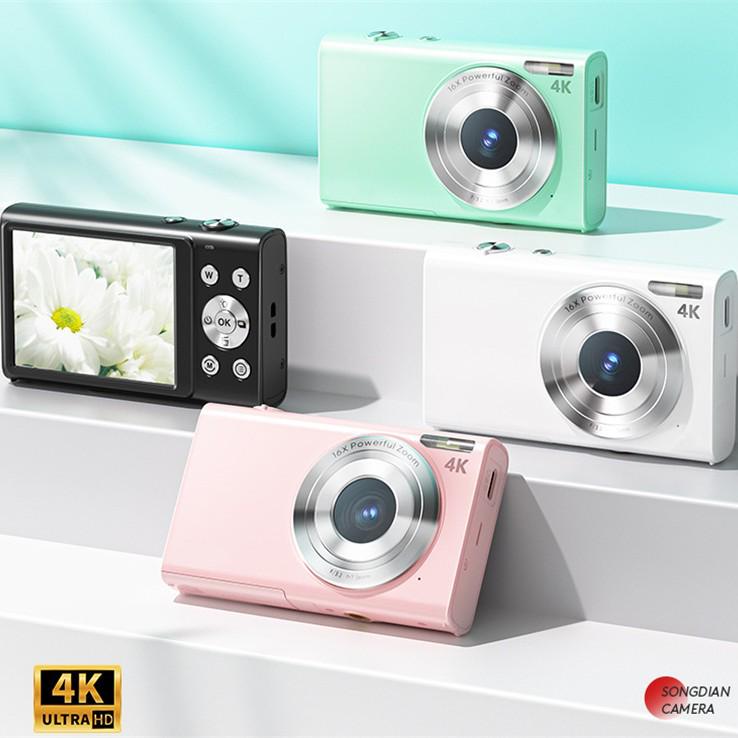 4K HD Digital Kids Camera, Home & Selfie Use, Mini Student Model DC402