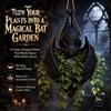 Spooky Home Porch Planter Hanging Bat Plant Pot, Gothic Resin Planter, Halloween Unique Decor Container for Trailing Vines, Artificial Plants, Indoor
