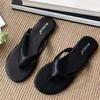 Fashion Round Toe Clip Foot Women Flip Flops 2025 Summer Outside Comfortable Open Toe Flat Shoes Fashion Suppleness Non-slip Beach Shoes