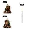 Christmas Advent Calendar with Ornaments - Countdown Gift in Acrylic Display Box for Holiday Decoration