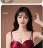 Red Push-Up Bra Set: Six-Button Adjustable, Anti-Side-Boob, No Underwire, Small Bust Enhancement