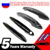 Capac pentru mânerul ușii auto din fibră de carbon neagră lucioasă pentru BMW MINI Cooper S R50 R52 R53 R55 R56 R57 R58 R59 R61