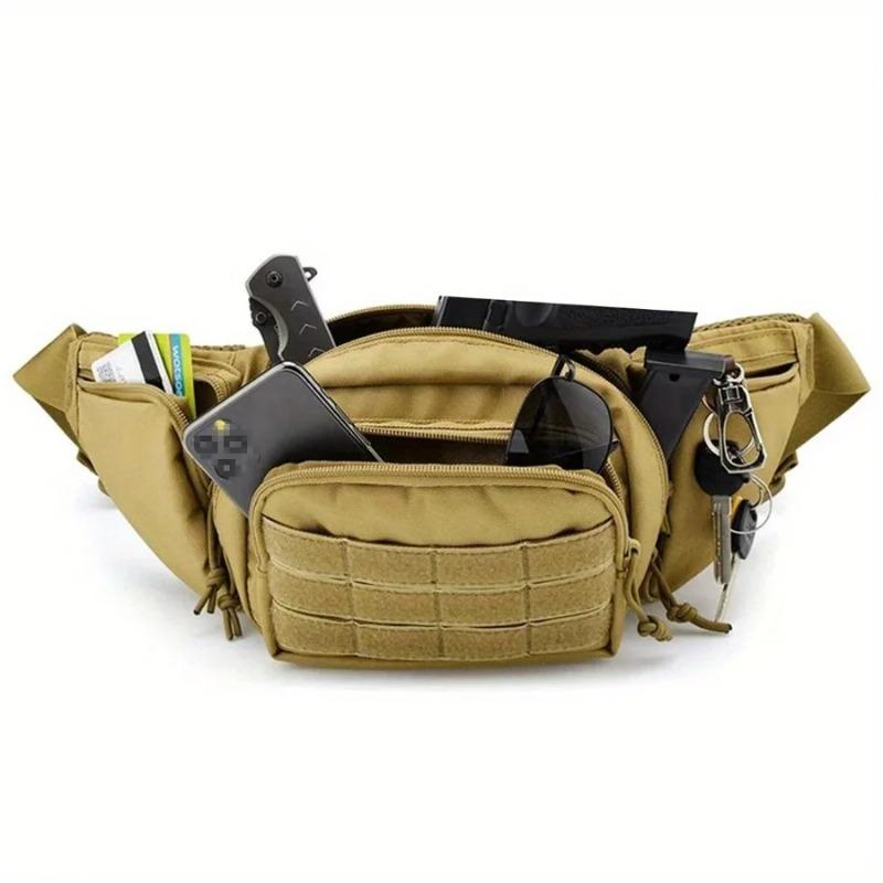 Men Waist Fanny Pack Belt Bag Tactical Military Motorcycle Rider Sports Climb Camping Nylon Male Tool Sling Chest Hip Bum Bag