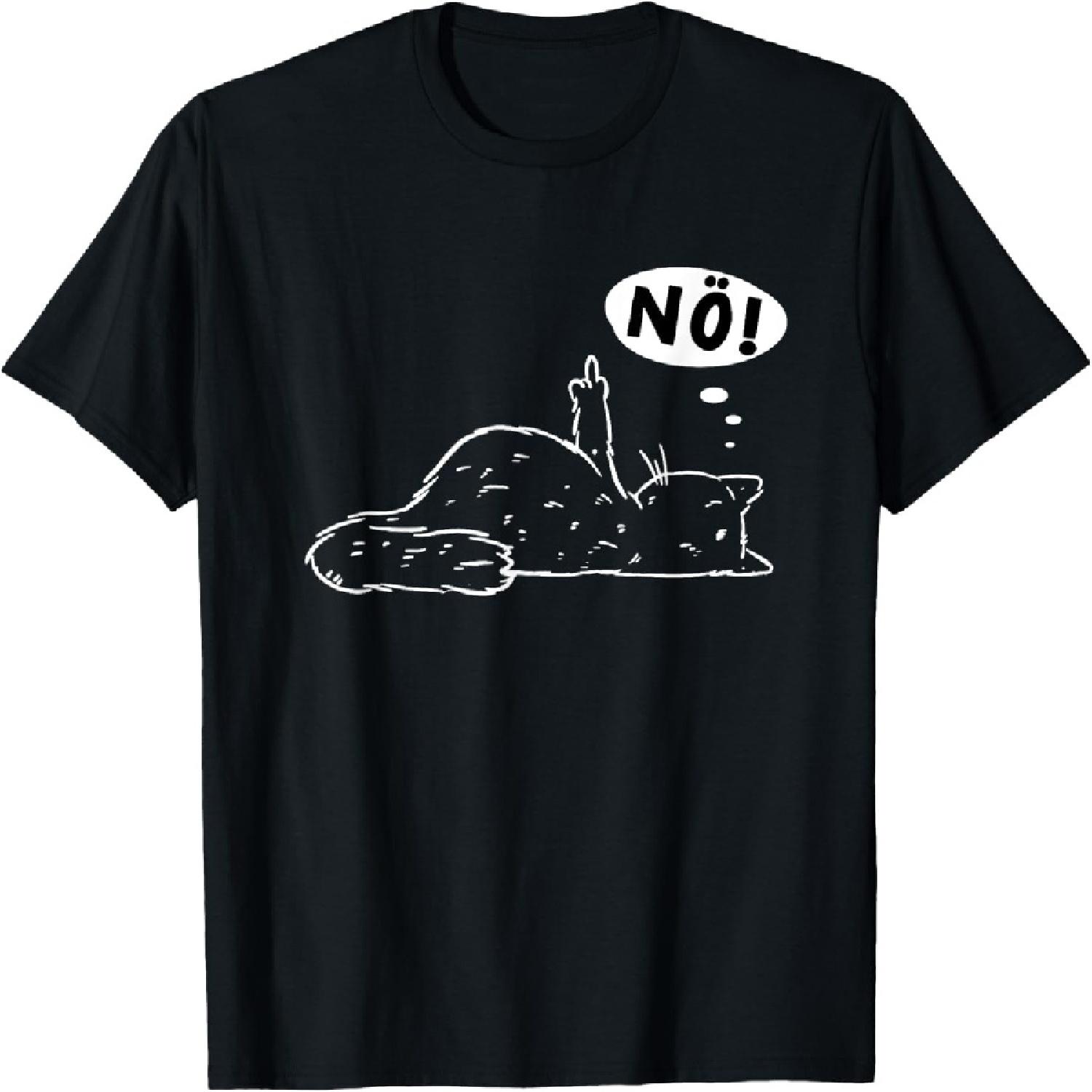 

Stinkefinger Cat Middle Finger Simple No Bockige Cat T-Shirt for Men Women XXXXXL різнокольоровий