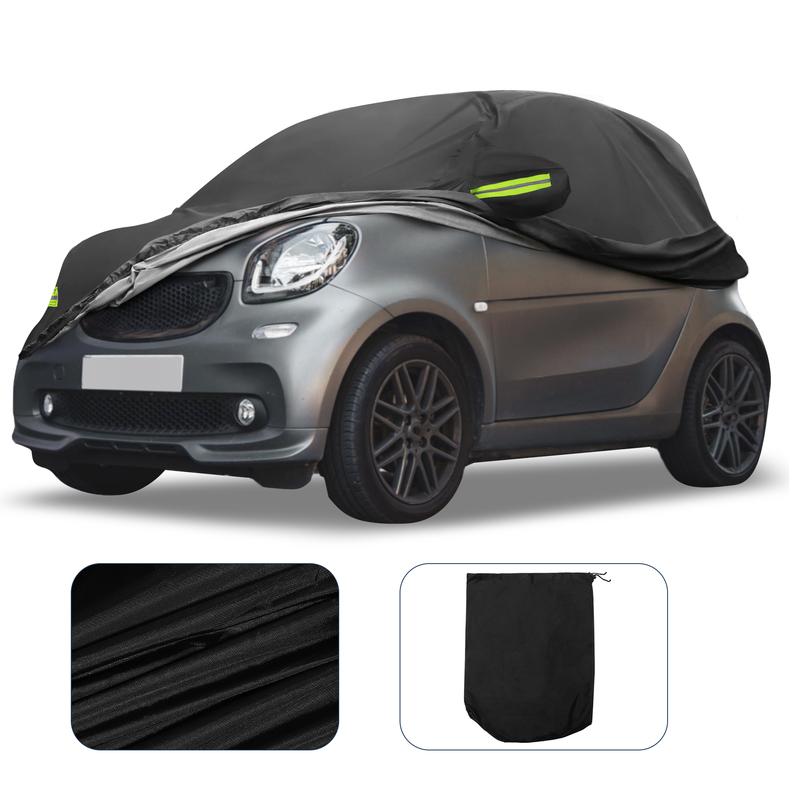 Motoforti for Smart Fortwo 2016- Cover Waterproof Car Cover Outdoor Full Car Cover All Weather Protection