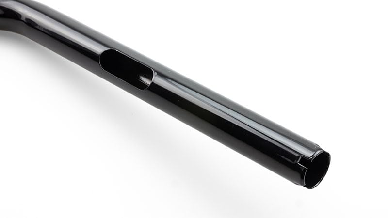 Kijima Motorcycle Parts Fifty 50mm Black Bar, Front, 25.4mm, Steel, Finish, HD-04674