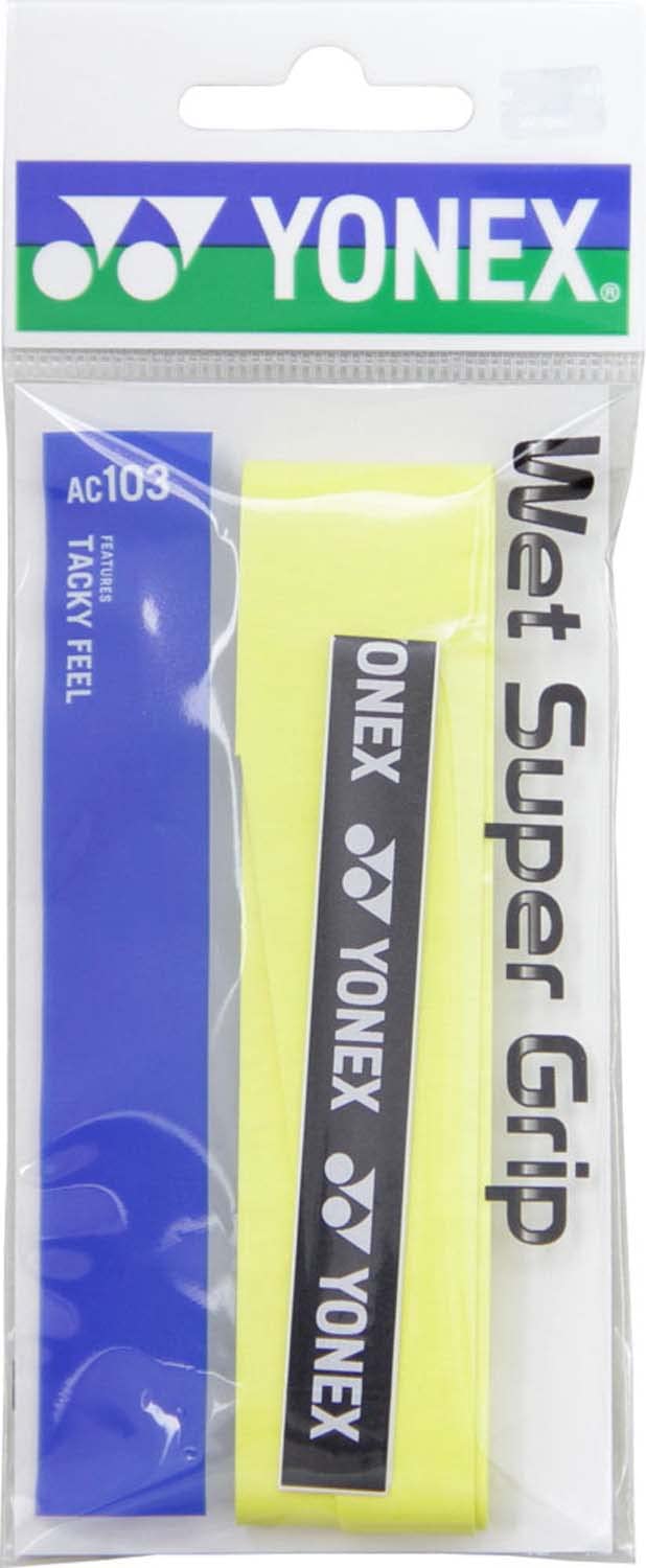 YONEX Wet Super Grip 1P AC103 Yellow (004)