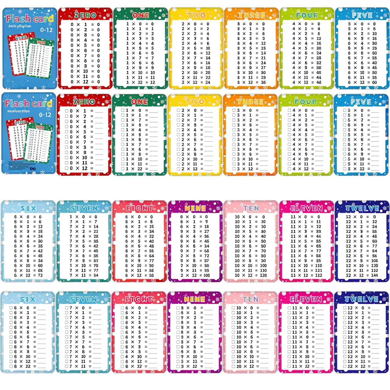 

14PC Erasable Flashcards For Learning Basic Arithmetic Operations Suitable For Children, School Training, And Early Education 20ml One Size