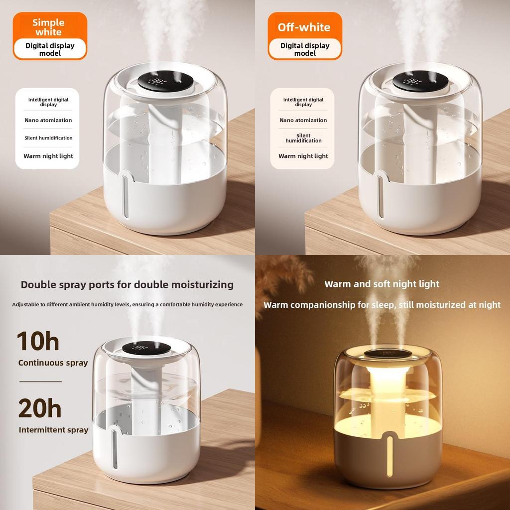 Large Capacity Usb Humidifier With Ionizer And Quiet Operation For Dormitory And Living Room