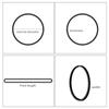 Diameter 19mm-43mm Black High Elastic Rubber Bands Supplies Stretchable O Rings
