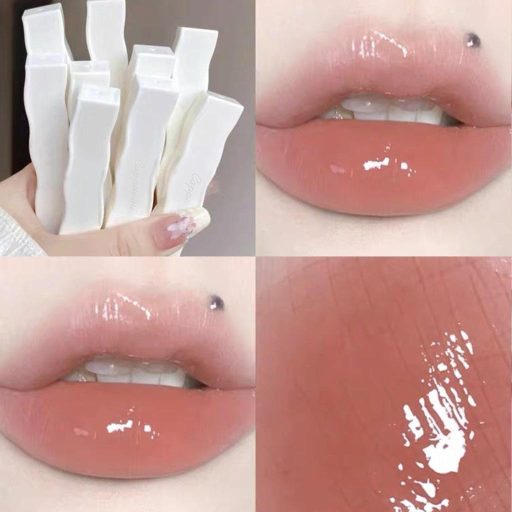 Long-lasting Non-stick Lipstick, Water-glossy Glass Pouty Lips, Pseudo-no-makeup, Whitening Lip Glaze